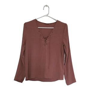 Aritzia Wilfred Free Redling Longsleeve Blouse